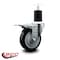 Service Caster 4'' Black Poly Swivel 1-3/4'' Expanding Stem Caster Total Lock Brake SCC-EXTTL20S414-PPUB-BLK-134 - alternate 3